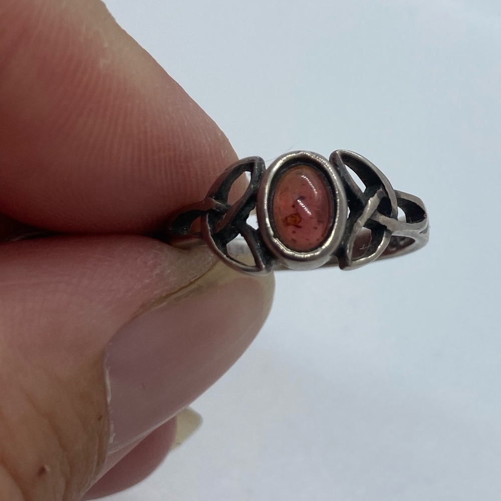 BOGO50 Sterling silver garnet ring